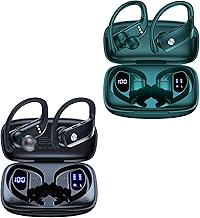Wireless Sport Earbuds with LED Display and Mic