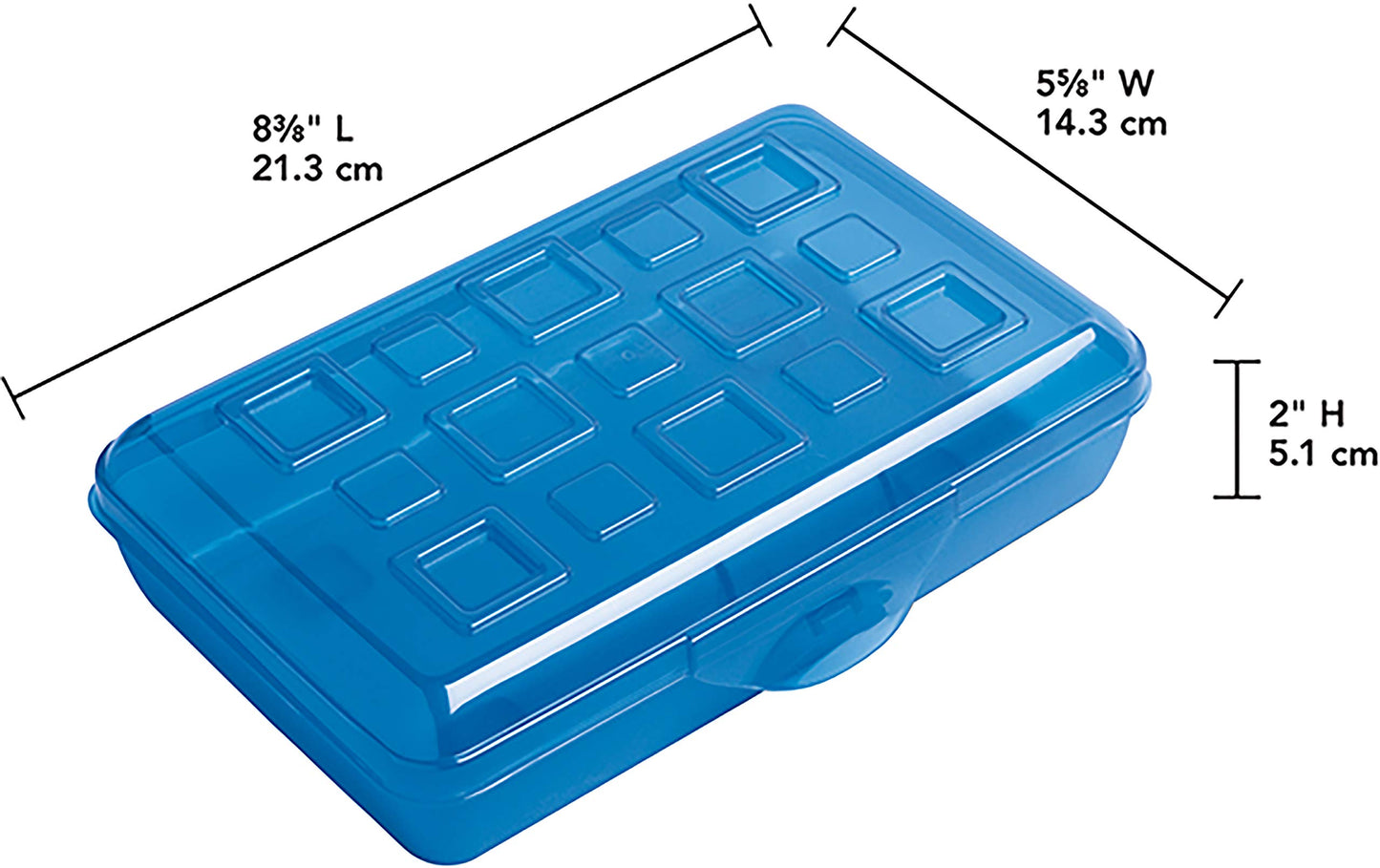 Multicolor Pencil Box with Splash Tint Lid