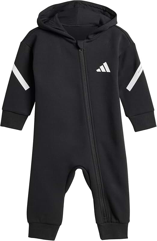 Unisex Baby Full-Zip Hooded Onesie