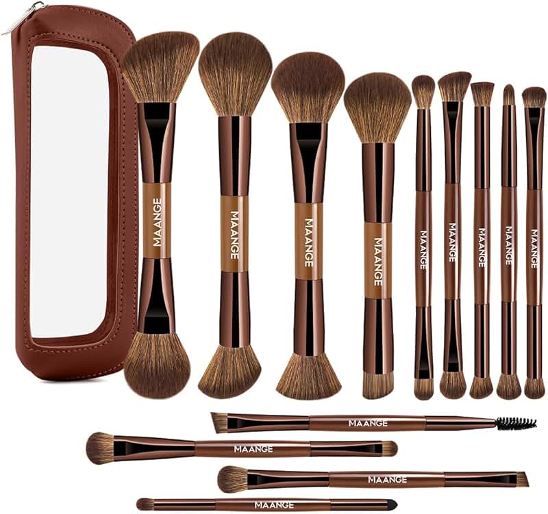 13-Piece Foundation Makeup Brush Set with Bag