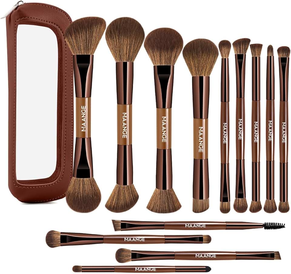 13-Piece Foundation Makeup Brush Set with Bag