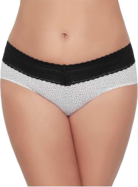 Women's Comfort Waist Lace Microfiber Hipster