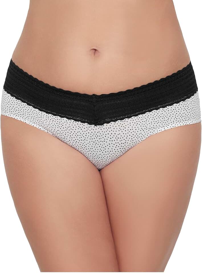 Women's Comfort Waist Lace Microfiber Hipster