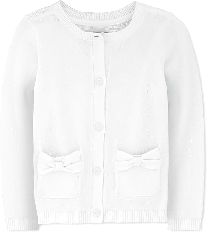 Baby Girls' and Toddler Bow Pocket Cardigan