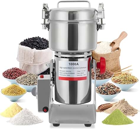 Electric Grain Mill Grinder for Dry Corn Coffee and Herbs