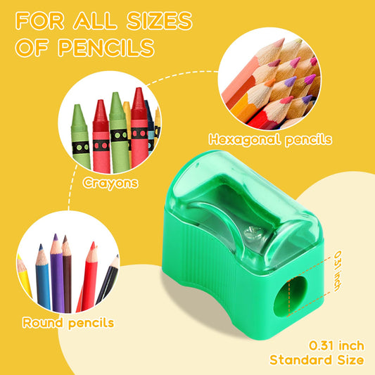 72-Pack Plastic Handheld Pencil Sharpener