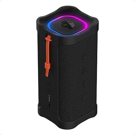 Wireless Bluetooth Speaker with Water Resistance and LED Light
