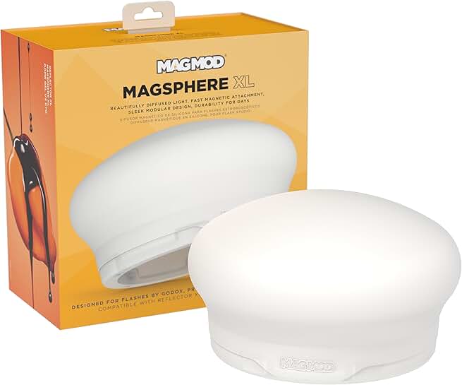 Large white silicone flash reflector and modifier