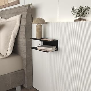 Two-Tier Floating Wall Shelf for Bedroom and Living Room