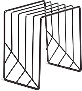 Matte Black Letter Sorter for Desk Organization