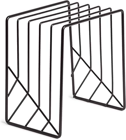 Matte Black Letter Sorter for Desk Organization