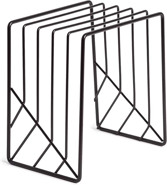 Matte Black Letter Sorter for Desk Organization