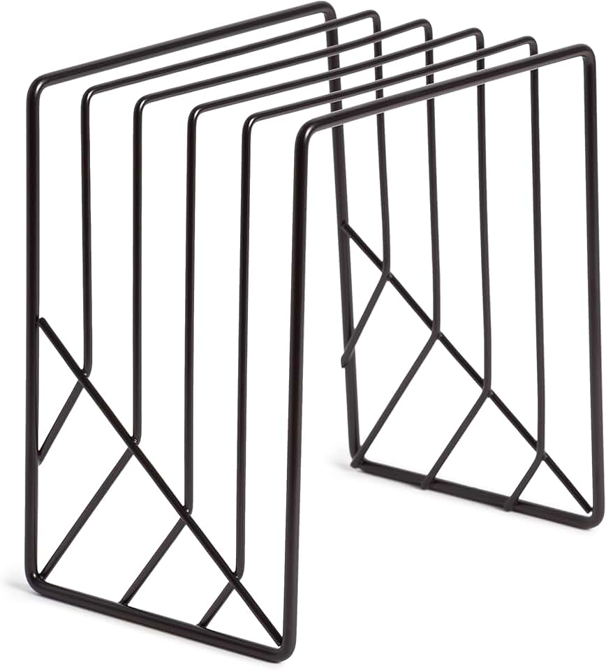 Matte Black Letter Sorter for Desk Organization