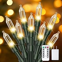39 ft Warm White LED Christmas String Lights