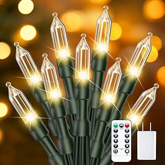 39 ft Warm White LED Christmas String Lights