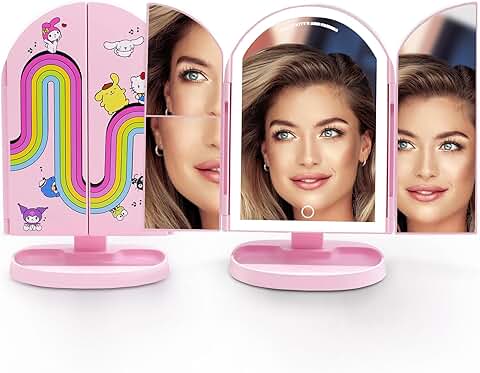 Hello Kitty Friends LED Makeup Mirror with Lights and Magnification