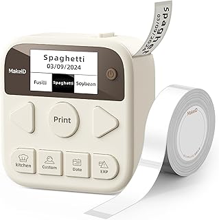 Wireless Label Maker with Tape and LCD Display