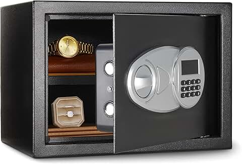 Steel Security Safe with Electronic Keypad, 0.5 Cu Ft