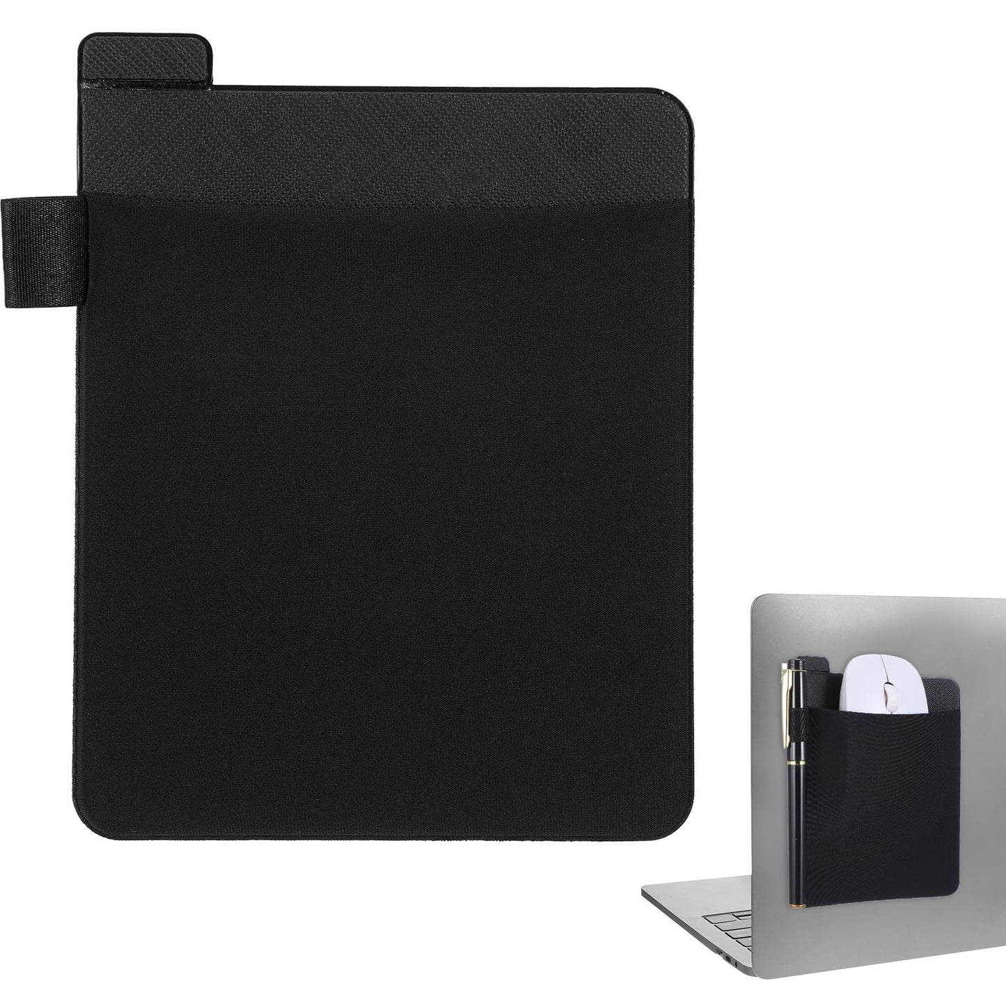 Laptop Mouse Holder with Reusable Adhesive