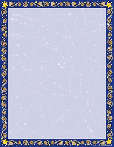 Decorative Star-Themed Printer Paper, 8.5 x 11, 50 Sheets