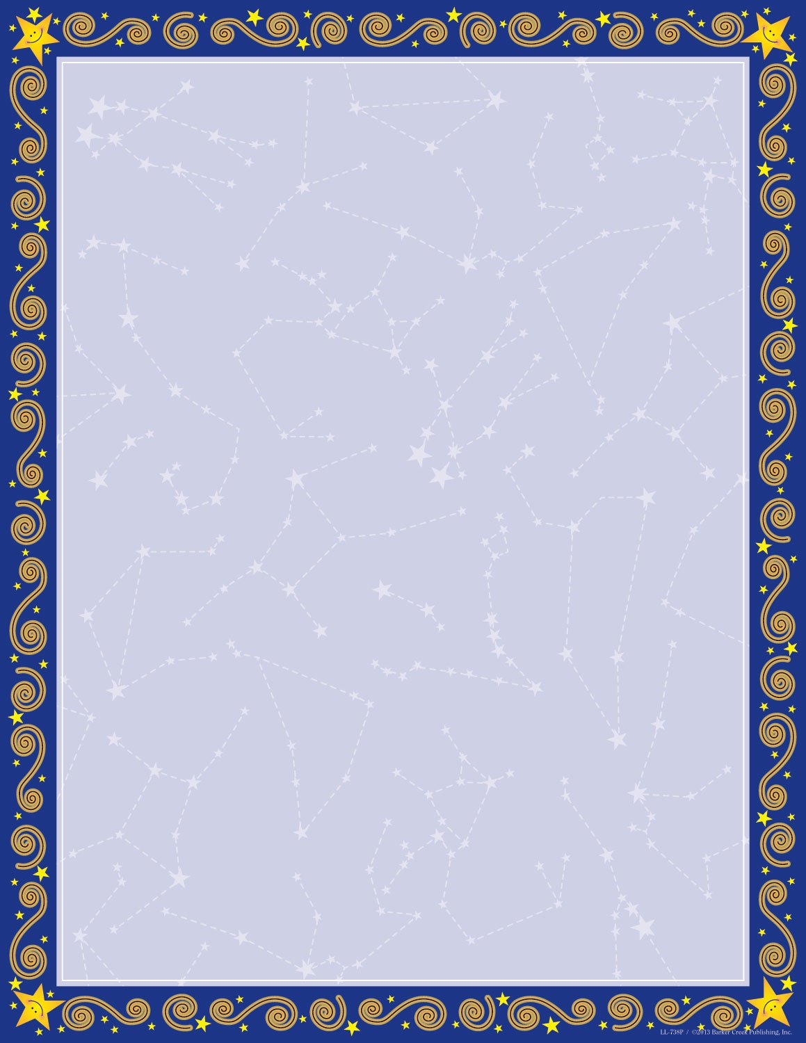 Decorative Star-Themed Printer Paper, 8.5 x 11, 50 Sheets
