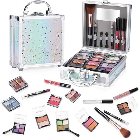 Beginner Makeup Set with Case and Cosmetics