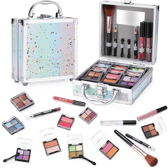 Beginner Makeup Set with Case and Cosmetics
