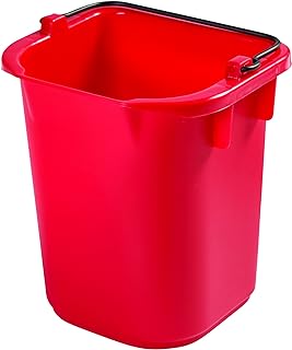 Heavy-Duty 5-Quart Red Cleaning and Utility Pail
