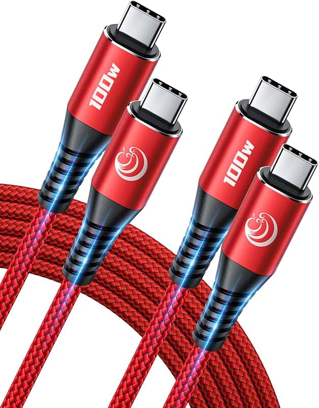 6ft USB C to USB C Cable, 2 Pack, Fast Charging