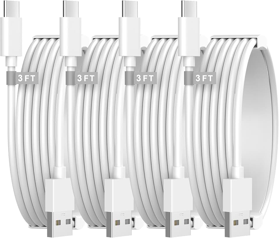 Fast Charging USB C Cables for iPhone and iPad, 4 Pack