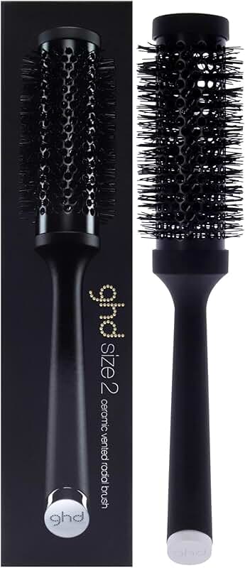 Ceramic Vented Round Brush, 1.3 Inch Barrel