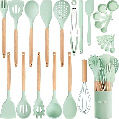26-Piece Silicone Cooking Utensils Set with Holder