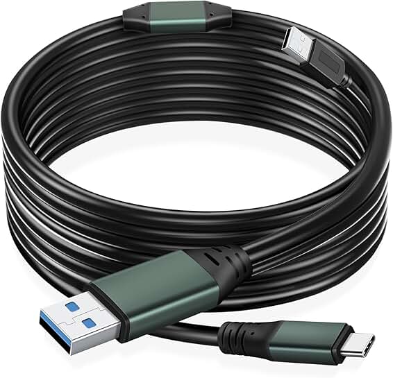 65Ft USB 3.0 A to C VR Link Cable for PC and SteamVR