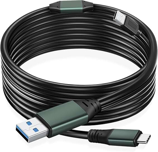 65Ft USB 3.0 A to C VR Link Cable for PC and SteamVR
