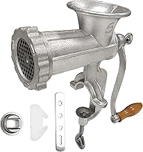 Cast Iron Meat Grinder with Clamp and Steel Cutter