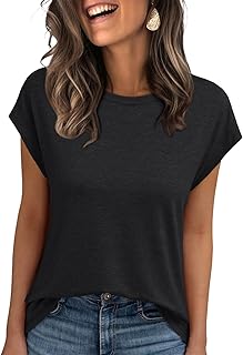 Women's Casual Cap Sleeve Summer T-Shirt