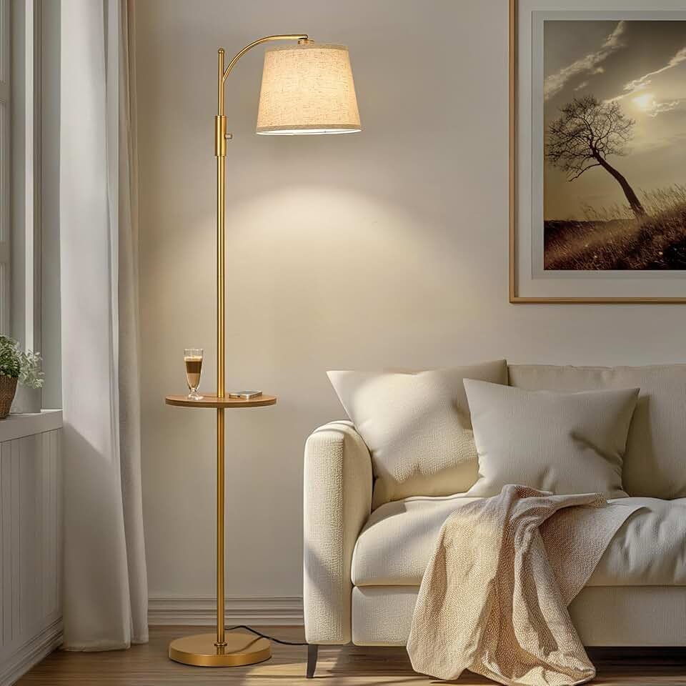 Fully Dimmable Floor Lamp with Adjustable Head