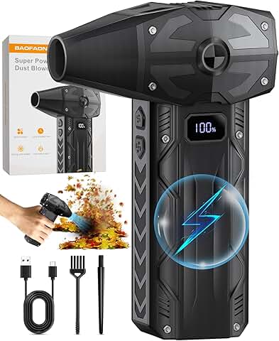 Powerful 200000RPM Cordless Air Duster with 4 Gears
