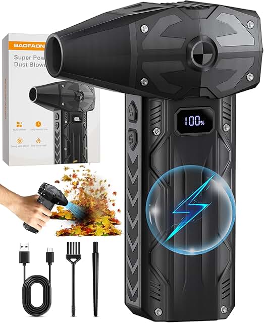 Powerful 200000RPM Cordless Air Duster with 4 Gears