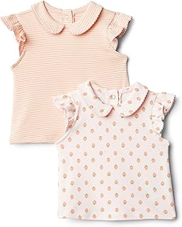 Toddler and Baby Girls' Short Sleeve Blouse Pack of 2