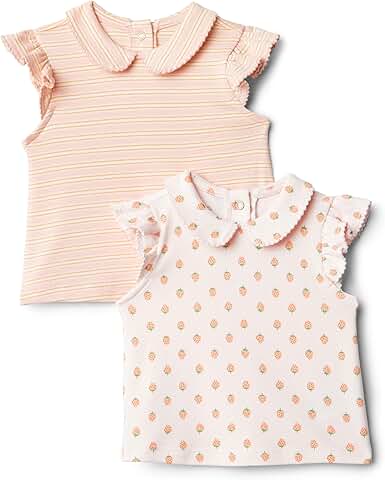 Toddler and Baby Girls' Short Sleeve Blouse Pack of 2