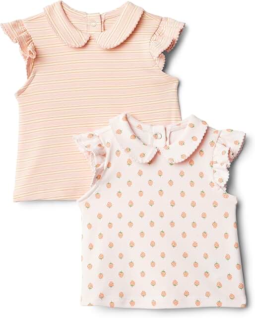 Toddler and Baby Girls' Short Sleeve Blouse Pack of 2
