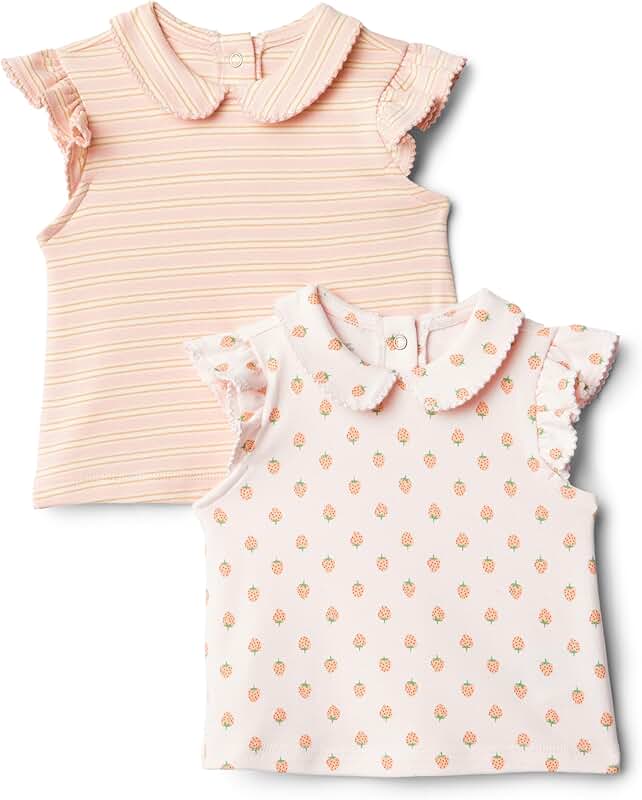 Toddler and Baby Girls' Short Sleeve Blouse Pack of 2
