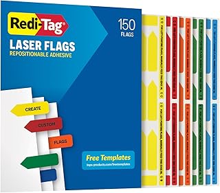 Customizable 2-inch Adhesive Page Flags, 150 Pack