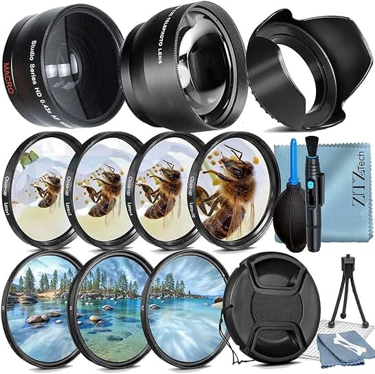 49mm Camera Accessory Bundle with Lenses and Filters