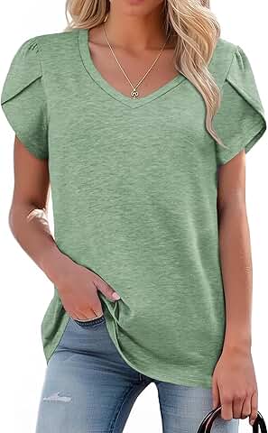 Women's Short Sleeve Casual and Dressy Tops