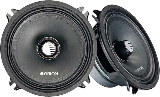 High Efficiency 5.25" Mid-Range Bullet Speakers (Pair)