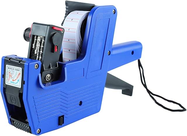 8-Digit Price Tag Gun with 5000 Labels and Ink