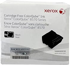 Black ink sticks for color printer, 4-pack