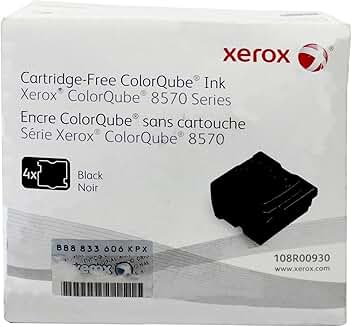 Black ink sticks for color printer, 4-pack